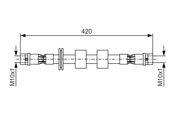 Bosch 1 987 476 414 Brake Hose 1987476414