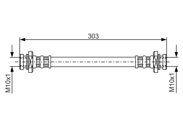 Bosch 1 987 476 436 Brake Hose 1987476436