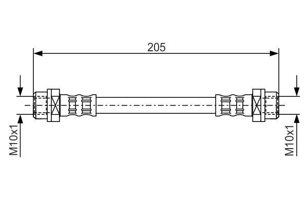 Bosch 1 987 476 477 Brake Hose 1987476477