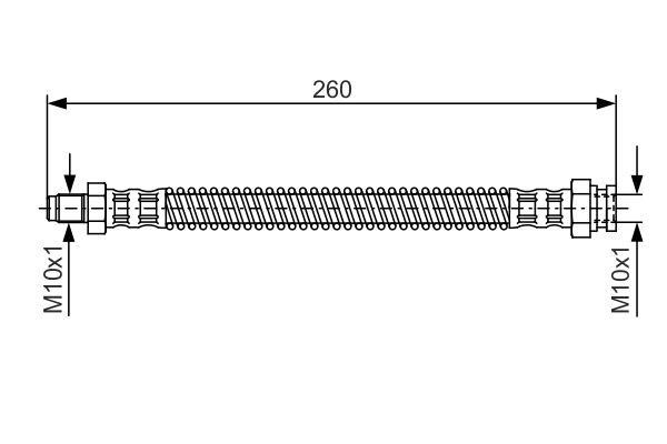 Bosch 1 987 476 522 Brake Hose 1987476522