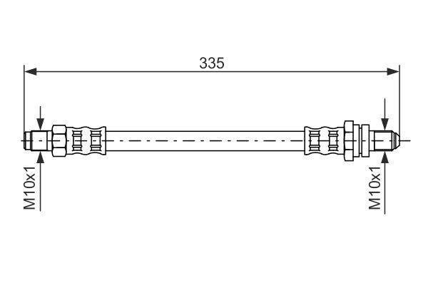 Bosch 1 987 476 600 Brake Hose 1987476600