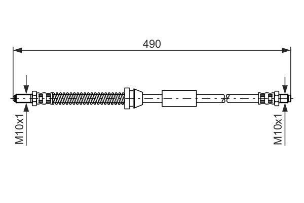 Bosch 1 987 476 607 Brake Hose 1987476607