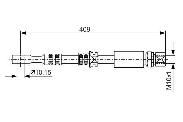 Bosch 1 987 476 644 Brake Hose 1987476644