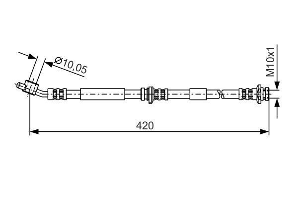 Bosch 1 987 476 790 Brake Hose 1987476790