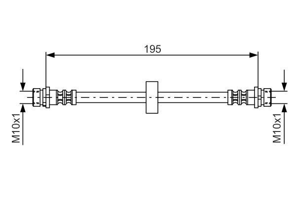 Bosch Brake Hose – price 38 PLN