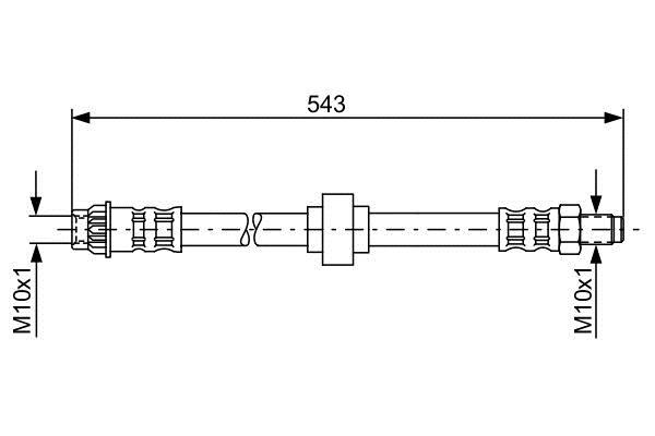 Bosch 1 987 476 916 Brake Hose 1987476916