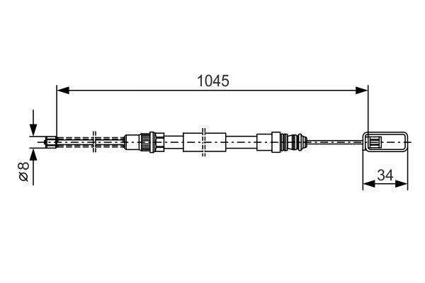 Bosch Cable Pull, parking brake – price