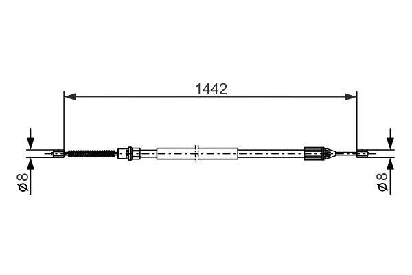 Bosch Cable Pull, parking brake – price