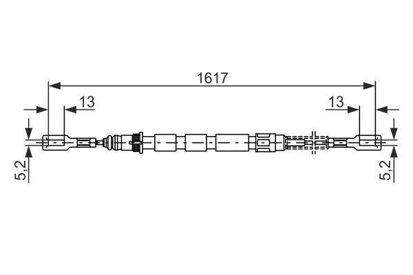 Bosch Cable Pull, parking brake – price