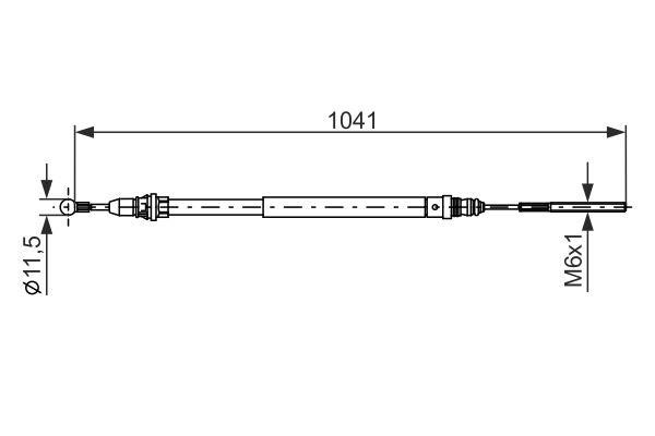 Bosch Handbrake cable – price 63 PLN