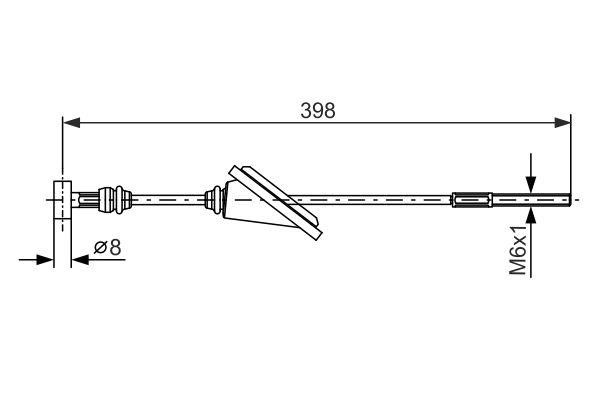 Bosch Handbrake cable – price [object Object] PLN