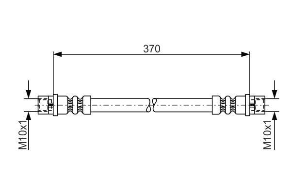 Bosch 1 987 481 003 Brake Hose 1987481003