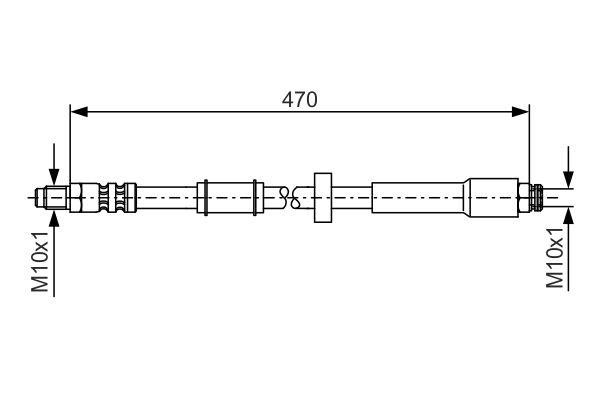 Bosch 1 987 481 004 Brake Hose 1987481004