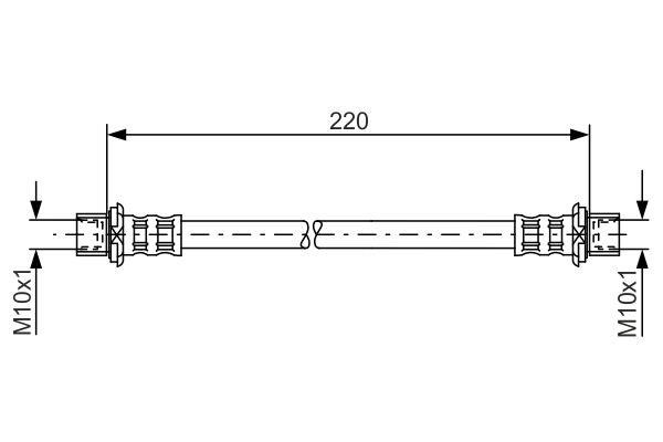 Bosch 1 987 481 132 Brake Hose 1987481132