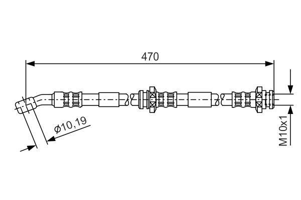 Bosch 1 987 481 149 Brake Hose 1987481149