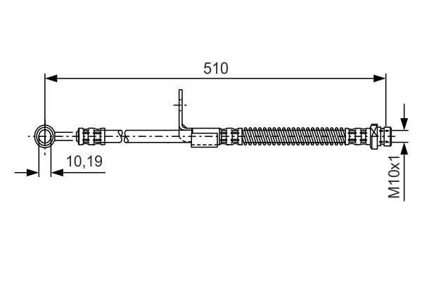 Bosch Brake Hose – price 18 PLN