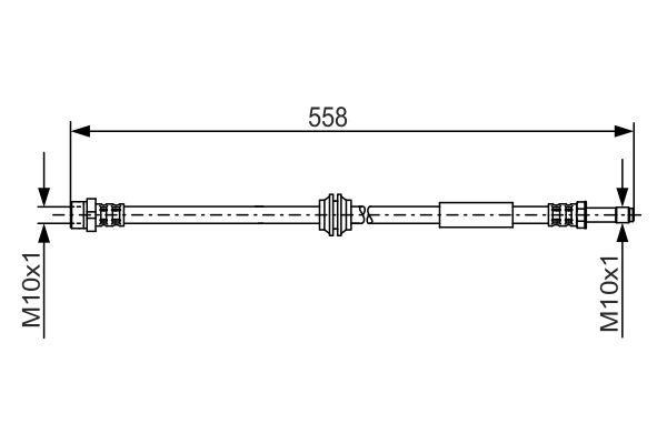 Bosch Brake hose front – price [object Object] PLN