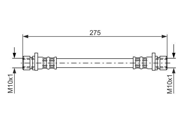 Bosch 1 987 481 210 Brake Hose 1987481210