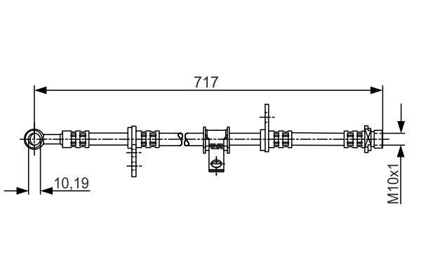 Bosch 1 987 481 244 Brake Hose 1987481244