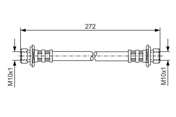 Bosch 1 987 481 307 Brake Hose 1987481307