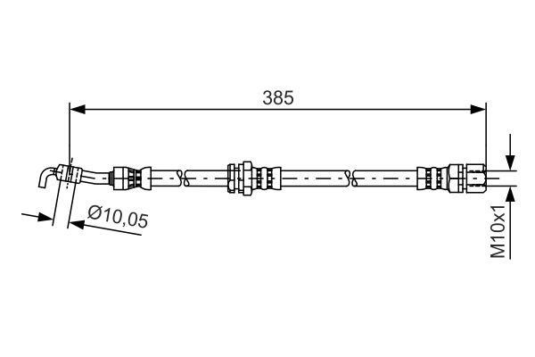 Bosch 1 987 481 385 Brake Hose 1987481385