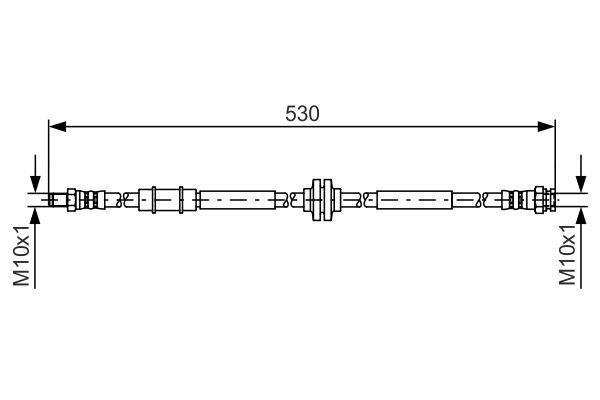 Bosch Brake Hose – price 51 PLN