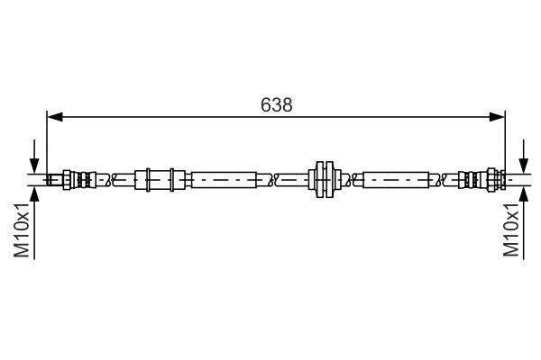 1987481399 Bosch Brake Hose