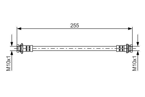 Bosch 1 987 481 402 Brake Hose 1987481402