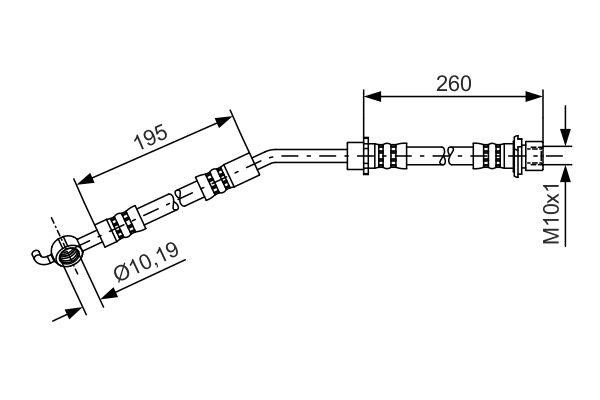 Bosch 1 987 481 408 Brake Hose 1987481408