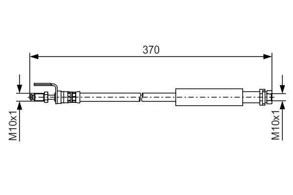 Bosch 1 987 481 487 Brake Hose 1987481487