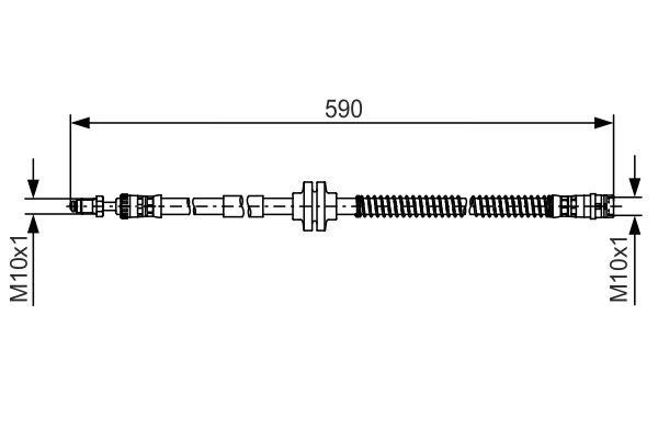 Bosch Brake Hose – price 62 PLN