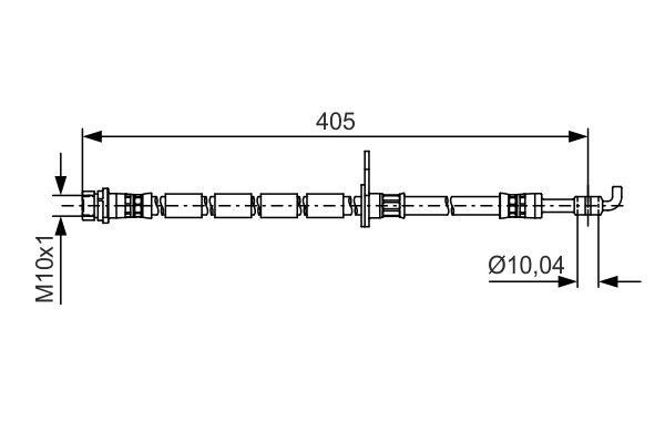 Bosch 1 987 481 524 Brake Hose 1987481524