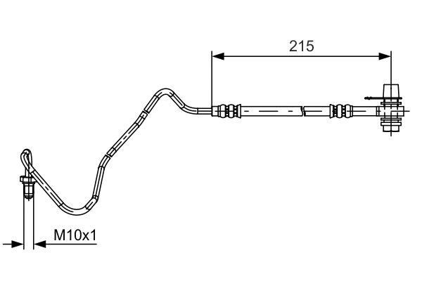 Brake Hose Bosch 1 987 481 533