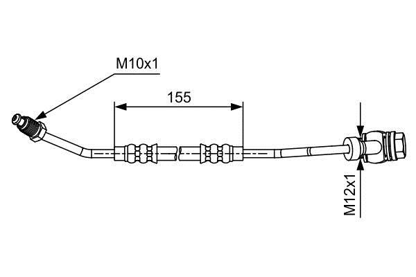 Bosch 1 987 481 588 Brake Hose 1987481588