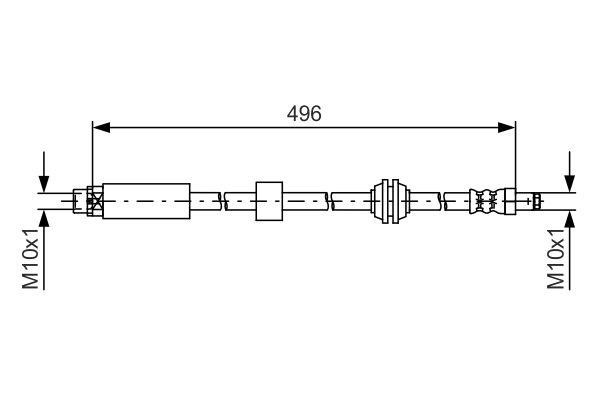 Bosch 1 987 481 590 Brake Hose 1987481590