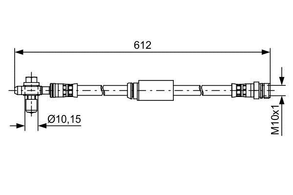 Bosch 1 987 481 631 Brake Hose 1987481631