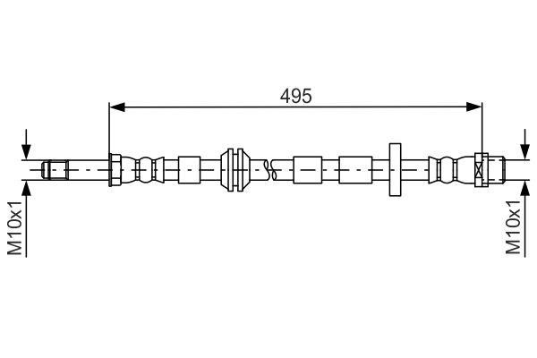 Bosch 1 987 481 692 Brake Hose 1987481692