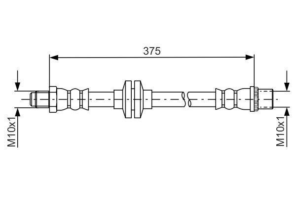 Bosch 1 987 481 695 Brake Hose 1987481695