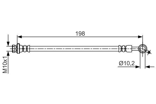 1987481712 Bosch Brake Hose