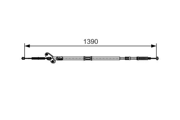 Bosch 1 987 482 060 Parking brake cable, right 1987482060