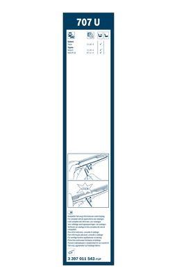 Frame wiper blade Bosch Twin 700 mm (28") Bosch 3 397 011 543