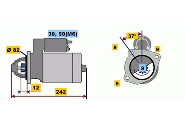 0001109048 Bosch Starter