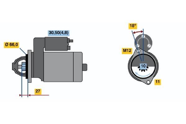Bosch 0 001 109 361 Starter 0001109361 0001109361 Bosch Starter