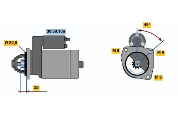 0001110027 Bosch Starter