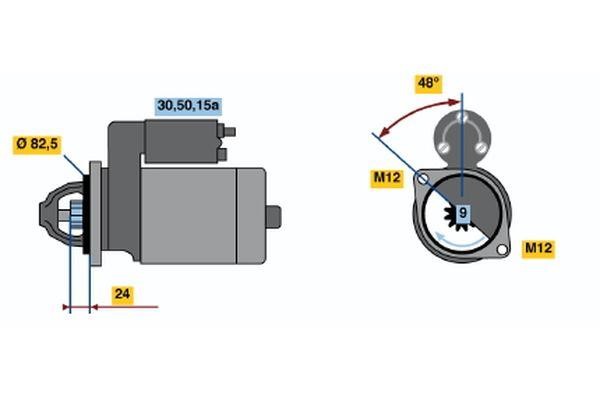 0001110048 Bosch Starter