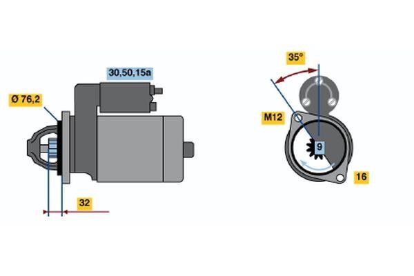 0001110100 Bosch Starter