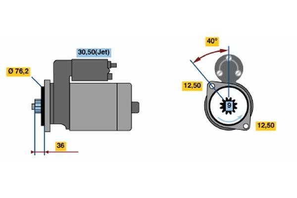 0001121006 Bosch Starter
