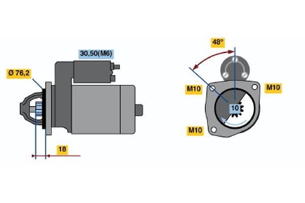 0001218728 Bosch Starter