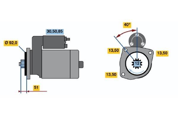 0001241009 Bosch Starter