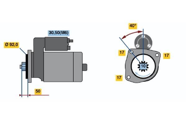0001241016 Bosch Starter